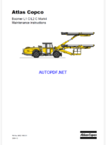 Atlas Copco Boomer L1 C/L2 C Mark4 Maintenance Manual