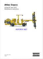 Atlas Copco Simba 257 and 1257 Maintenance Manual