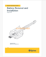 Epiroc Boyles C6C Component Removal and Installation Instructions