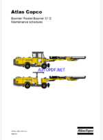 Atlas Copco Boomer/ Rocket Boomer S1 D Maintenance Manual