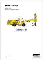 Atlas Copco Boltec 235 Maintenance Manual