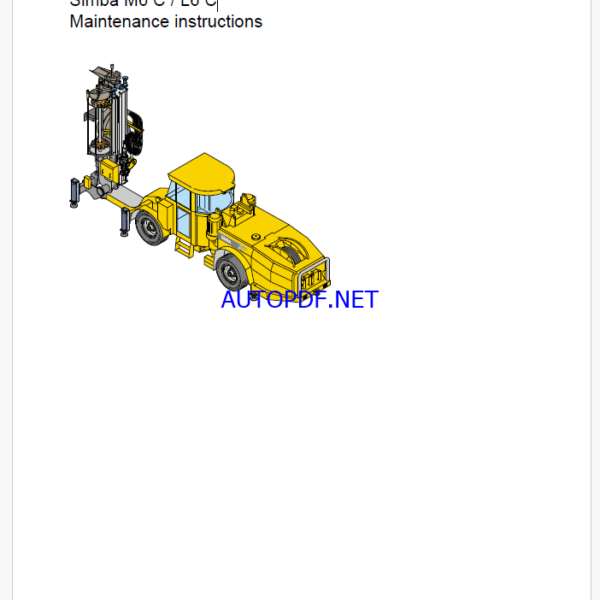 Atlas Copco Simba M6 C / L6 C Maintenance Manual