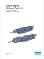 Atlas Copco Hydraulic Rock drill COP 1240, 1240EX Maintenance Manual