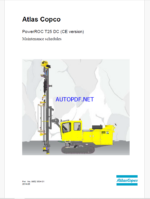 Atlas Copco PowerROC T25 DC (CE version) Maintenance Manual