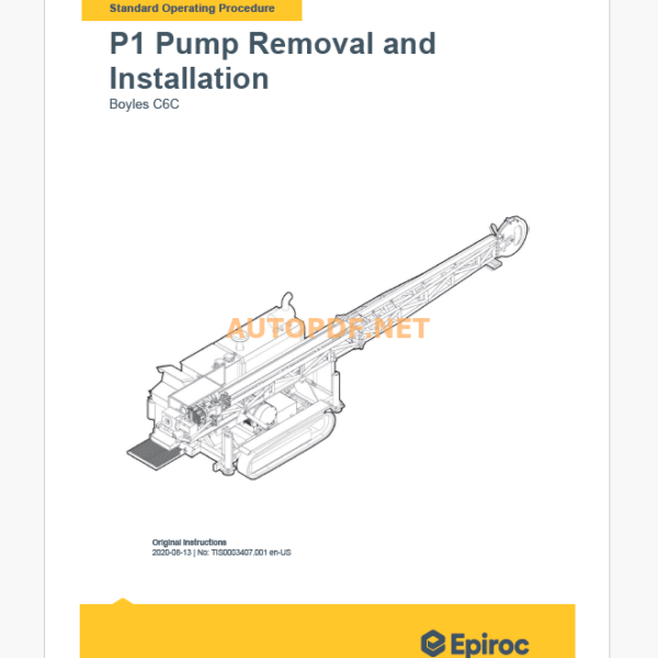 Epiroc Boyles C6C Component Removal and Installation Instructions