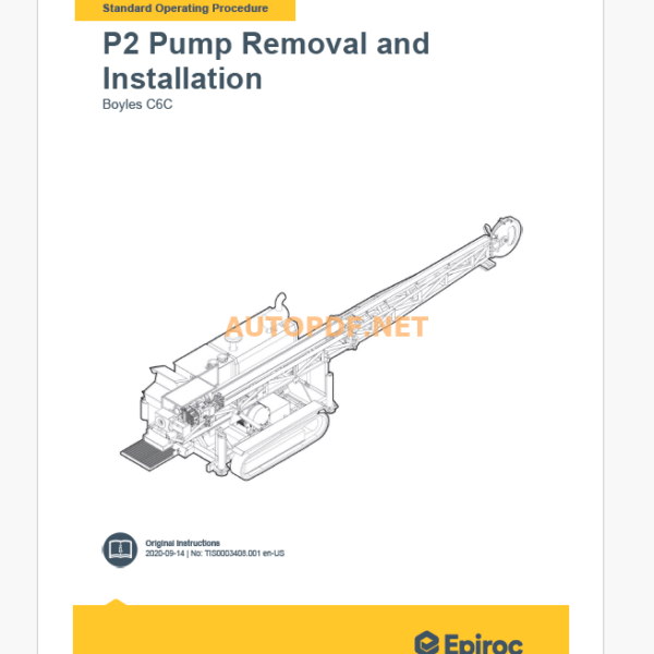 Epiroc Boyles C6C Component Removal and Installation Instructions