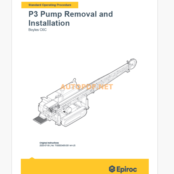 Epiroc Boyles C6C Component Removal and Installation Instructions