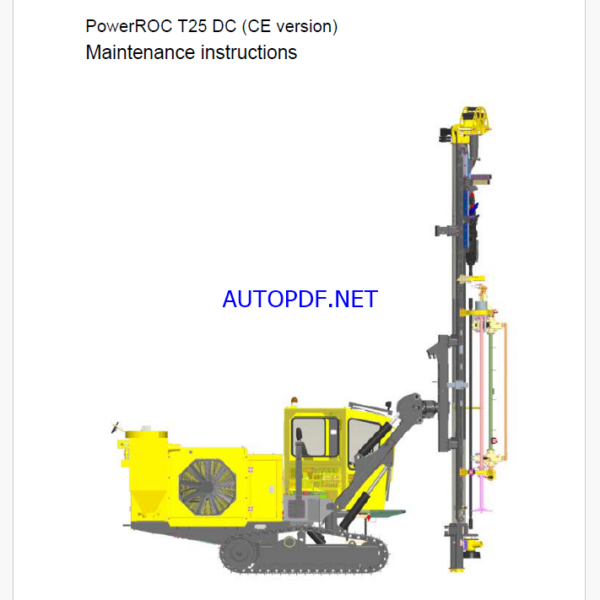 Atlas Copco PowerROC T25 DC (CE version) Maintenance Manual