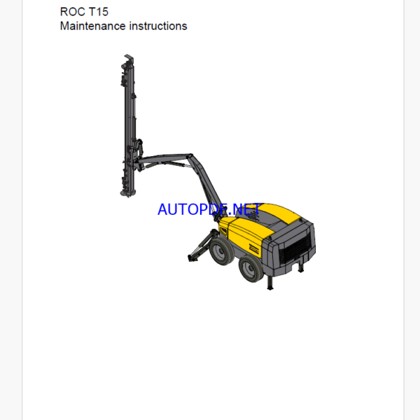 Atlas Copco ROC T15 Maintenance Manual