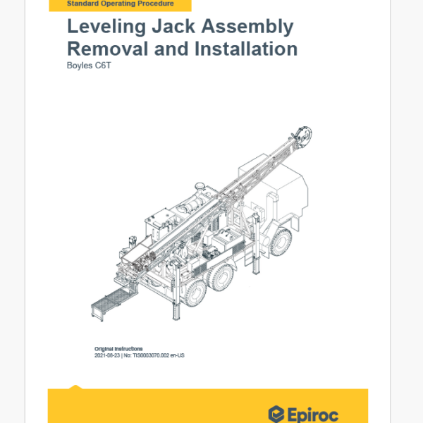 Epiroc Boyles C6T Component Removal and Installation Instructions