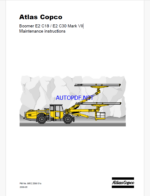 Atlas Copco Boomer E2 C18 / E2 C30 Mark VII Maintenance Manual