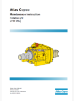 Atlas Copco Rotation unit DHR 6RC Maintenance Manual