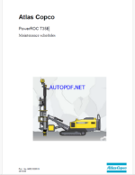 Atlas Copco PowerROC T35E Maintenance Manual