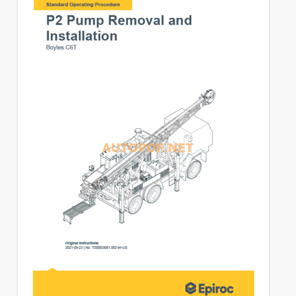 Epiroc Boyles C6T Component Removal and Installation Instructions