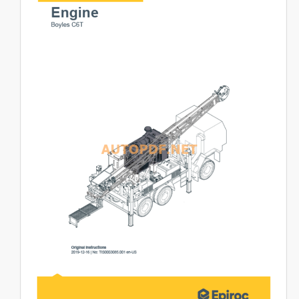 Epiroc Boyles C6T Component Removal and Installation Instructions