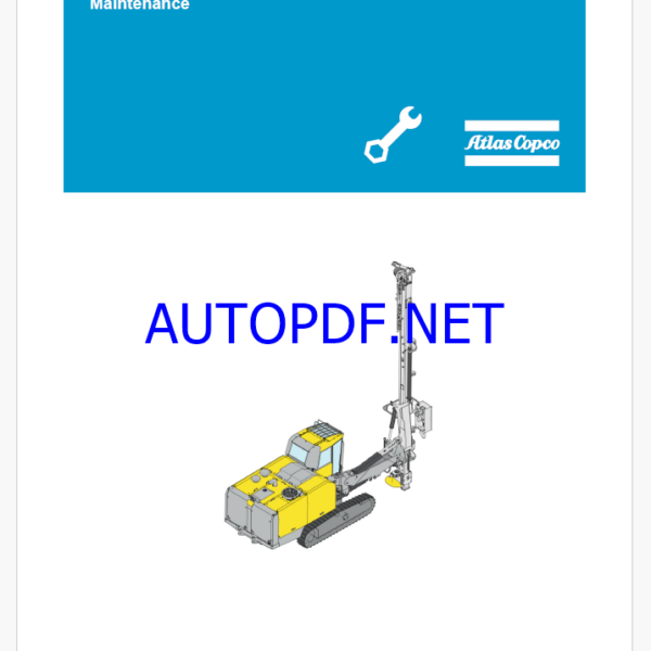 Atlas Copco SMARTROC T45-10 Maintenance Manual