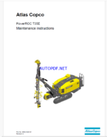 Atlas Copco PowerROC T35E Maintenance Manual