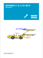 Atlas Copco BOOMER L1 D, L2 D, M2 D Maintenance Manual