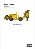 Atlas Copco Simba H1354 Maintenance Manual