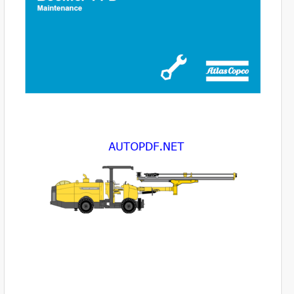 Atlas Copco Boomer T1 D Maintenance Manual