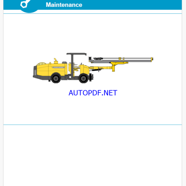 Atlas Copco Boomer T1 D Maintenance Manual