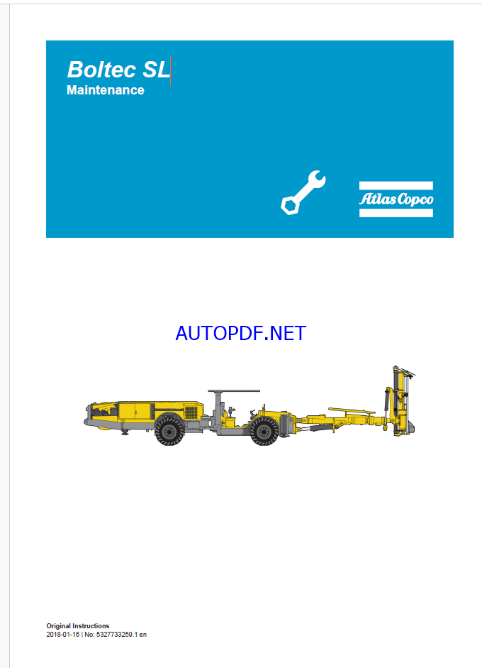 Atlas Copco Boltec SL Maintenance Manual