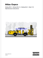 Atlas Copco Simba M2 C, Simba M/L3 C, Simba M4 C, Mark VII Maintenance Manual