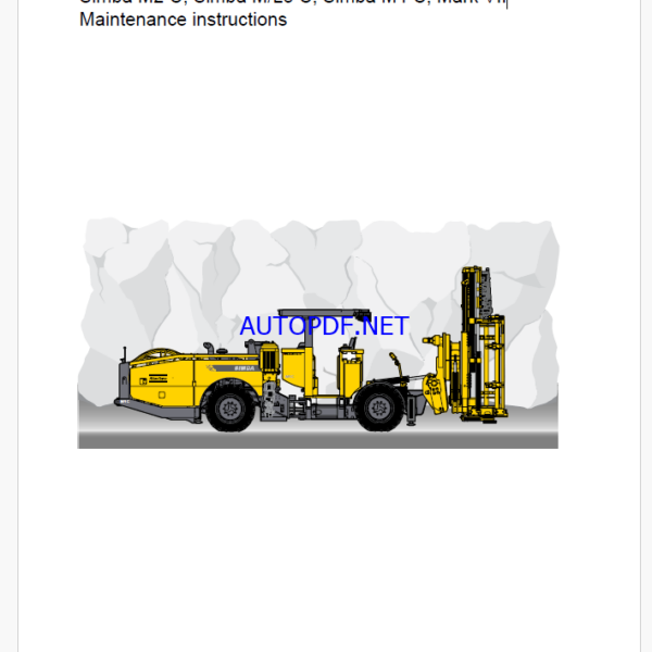 Atlas Copco Simba M2 C, Simba M/L3 C, Simba M4 C, Mark VII Maintenance Manual