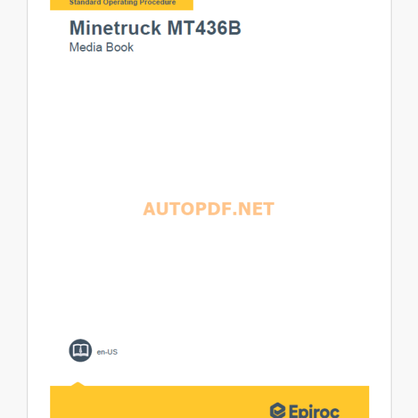 Epiroc Minetruck MT436B Component Removal and Installation Instructions