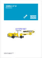 Atlas Copco SIMBA S7 D Maintenance Manual