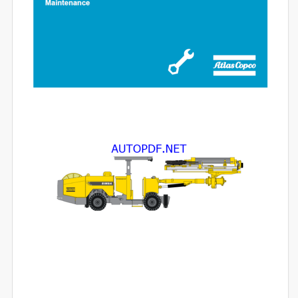 Atlas Copco SIMBA S7 D Maintenance Manual