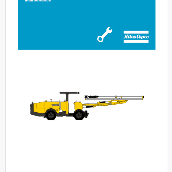 Atlas Copco BOOMER S1 D-DH Maintenance Manual