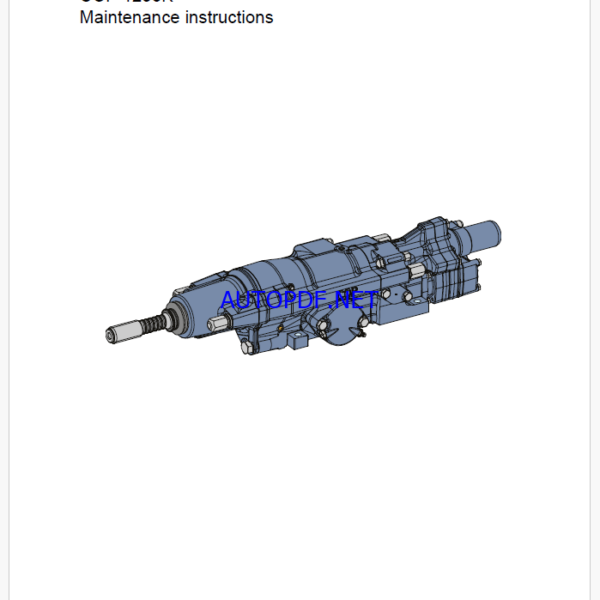 Atlas Copco Rock Drill COP 1238K Maintenance Manual