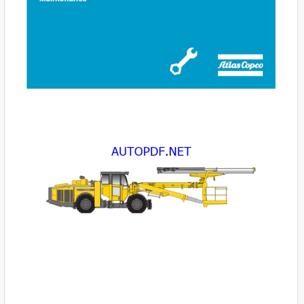 Atlas Copco BOOMER E1 C-DH Maintenance Manual