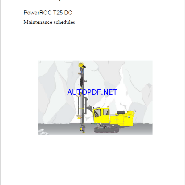 Atlas Copco PowerROC T25 DC Maintenance Manual