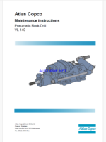 Atlas Copco Pneumatic Rock Drill VL 140 Maintenance Manual