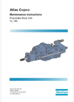 Atlas Copco Pneumatic Rock Drill VL 140 Maintenance Manual