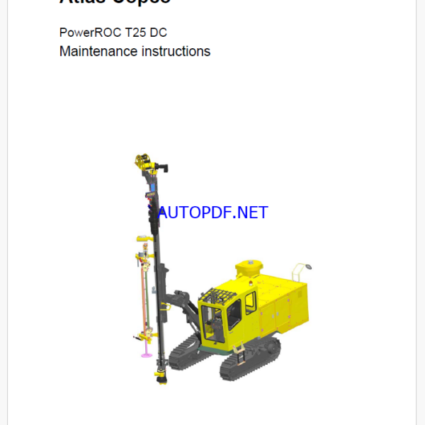 Atlas Copco PowerROC T25 DC Maintenance Manual