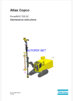 Atlas Copco PowerROC T25 DC Maintenance Manual