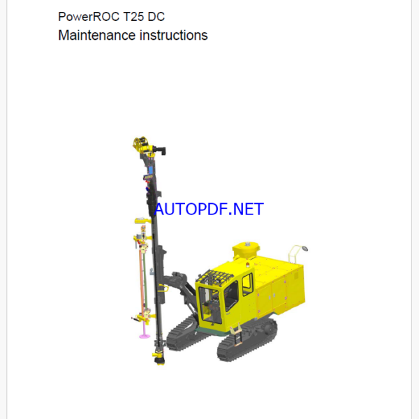 Atlas Copco PowerROC T25 DC Maintenance Manual