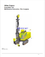 Atlas Copco PowerROC T45 Maintenance Manual