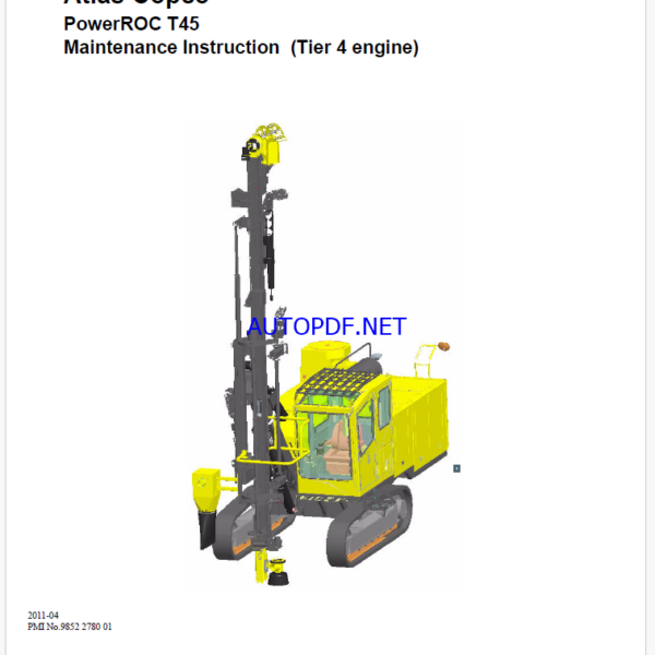 Atlas Copco PowerROC T45 Maintenance Manual