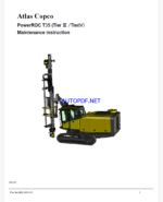 Atlas Copco PowerROC T35 (Tier Ⅲ /TierIV) Maintenance Manual