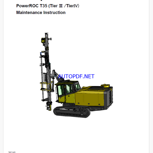 Atlas Copco PowerROC T35 (Tier Ⅲ /TierIV) Maintenance Manual