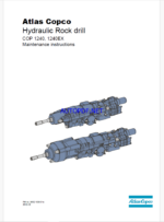 Atlas Copco Hydraulic Rock drills COP 1240, 1240 EX Maintenance Manual