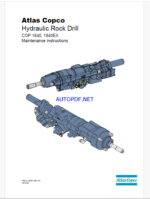 Atlas Copco Hydraulic Rock Drill COP 1840, 1840EX Maintenance Manual