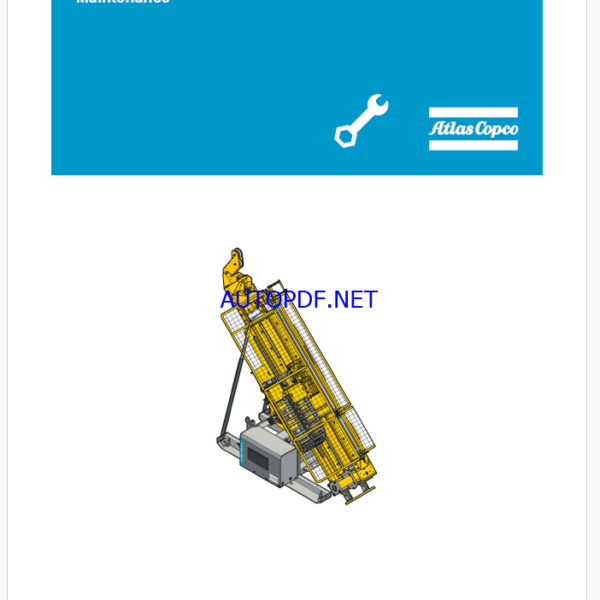 Atlas Copco Diamec Smart 8 Maintenance Manual