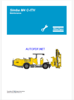 Atlas Copco Simba M4 C-ITH Maintenance Manual