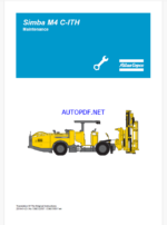 Atlas Copco Simba M4 C-ITH Maintenance Manual