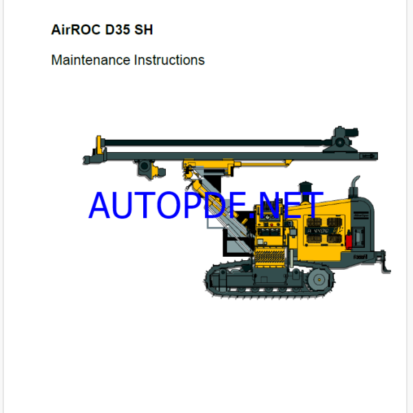 Atlas Copco AirROC D35 SH Maintenance Manual